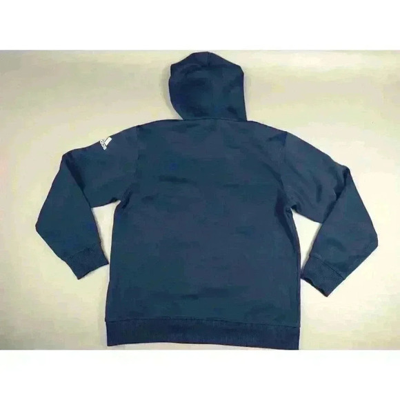 Adidas USA Soccer Hoodie Sweatershirt Pullover Long Sleeve Size M Blue - Picture 7 of 9